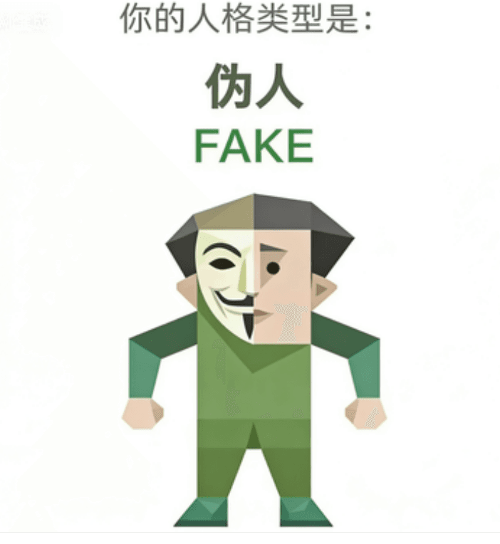 伪人 - FAKE personality type image