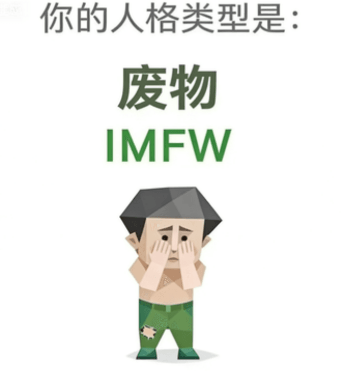 废物 - IMFW personality type image