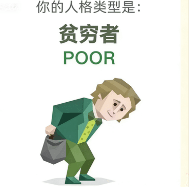 贫困者 - POOR personality type image